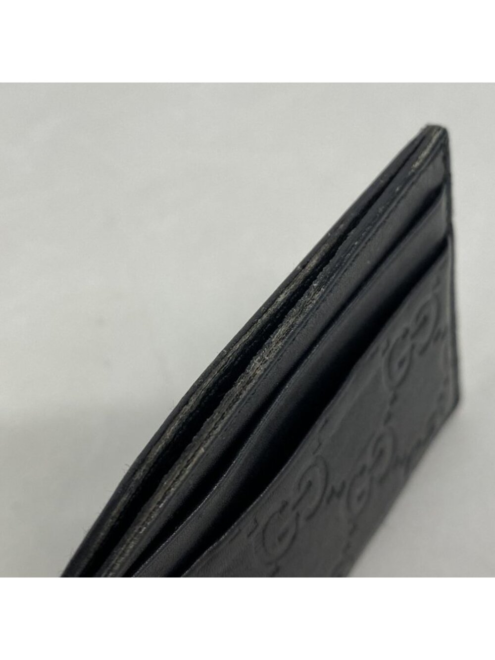 Gucci Card Case Guccissima Leather Black - Picture 7 of 8